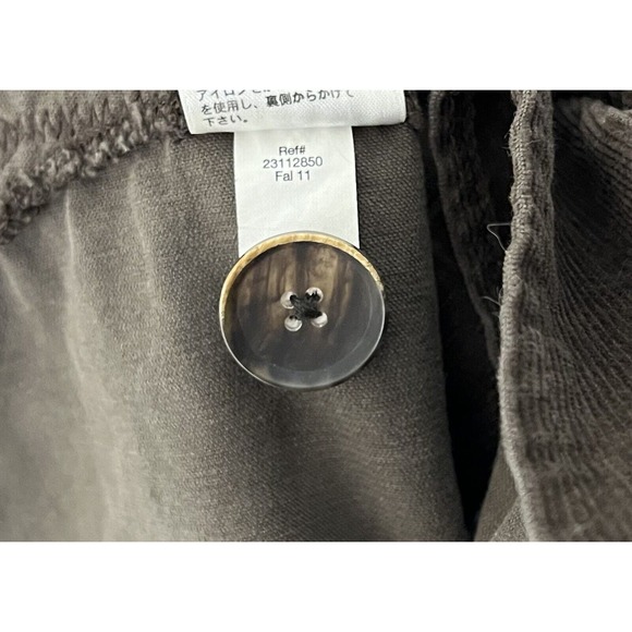 Eddie Bauer Corduroy Button Front Jacket Coat Womens Size Large Stretch Pockets - Picture 5 of 9